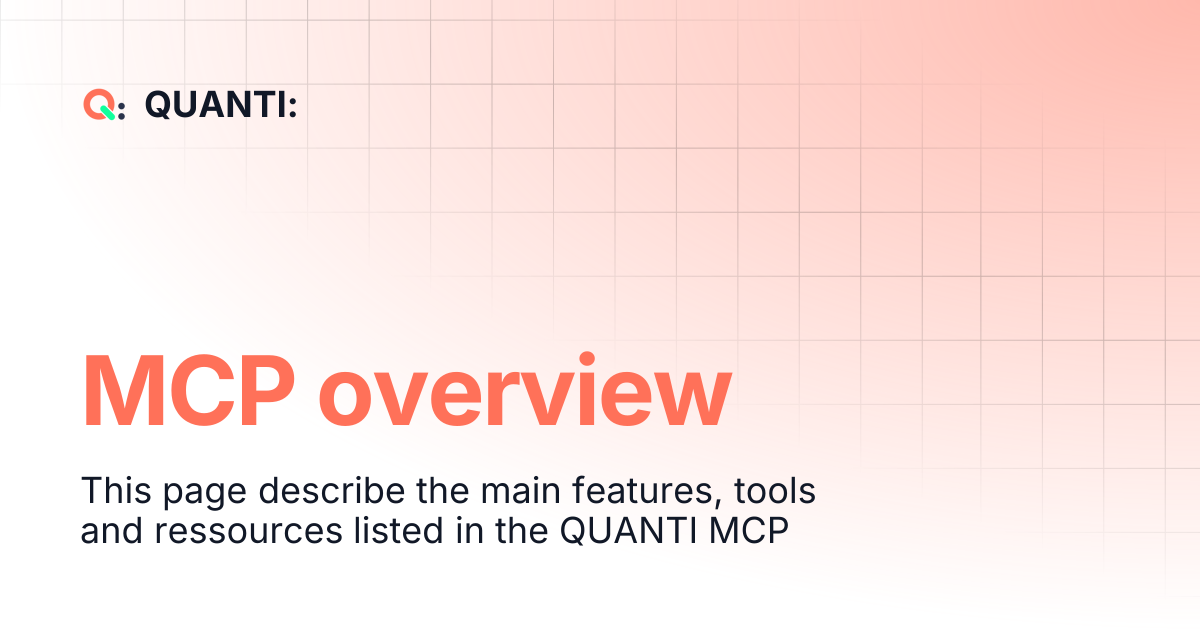 MCP overview | QUANTI: